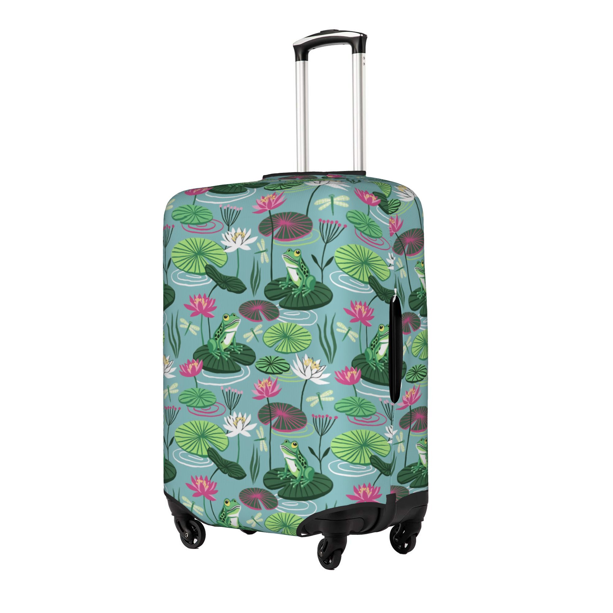 ฝาครอบกระเป๋าเดินทางลายกบและดอ - Waterproof Suitcase Cover Protector บทวิจารณ์และราคา
