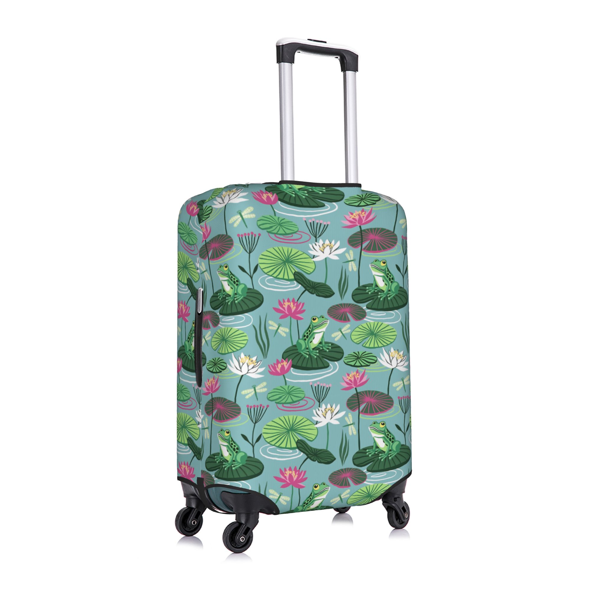 ฝาครอบกระเป๋าเดินทางลายกบและดอ - Waterproof Suitcase Cover Protector บทวิจารณ์และราคา