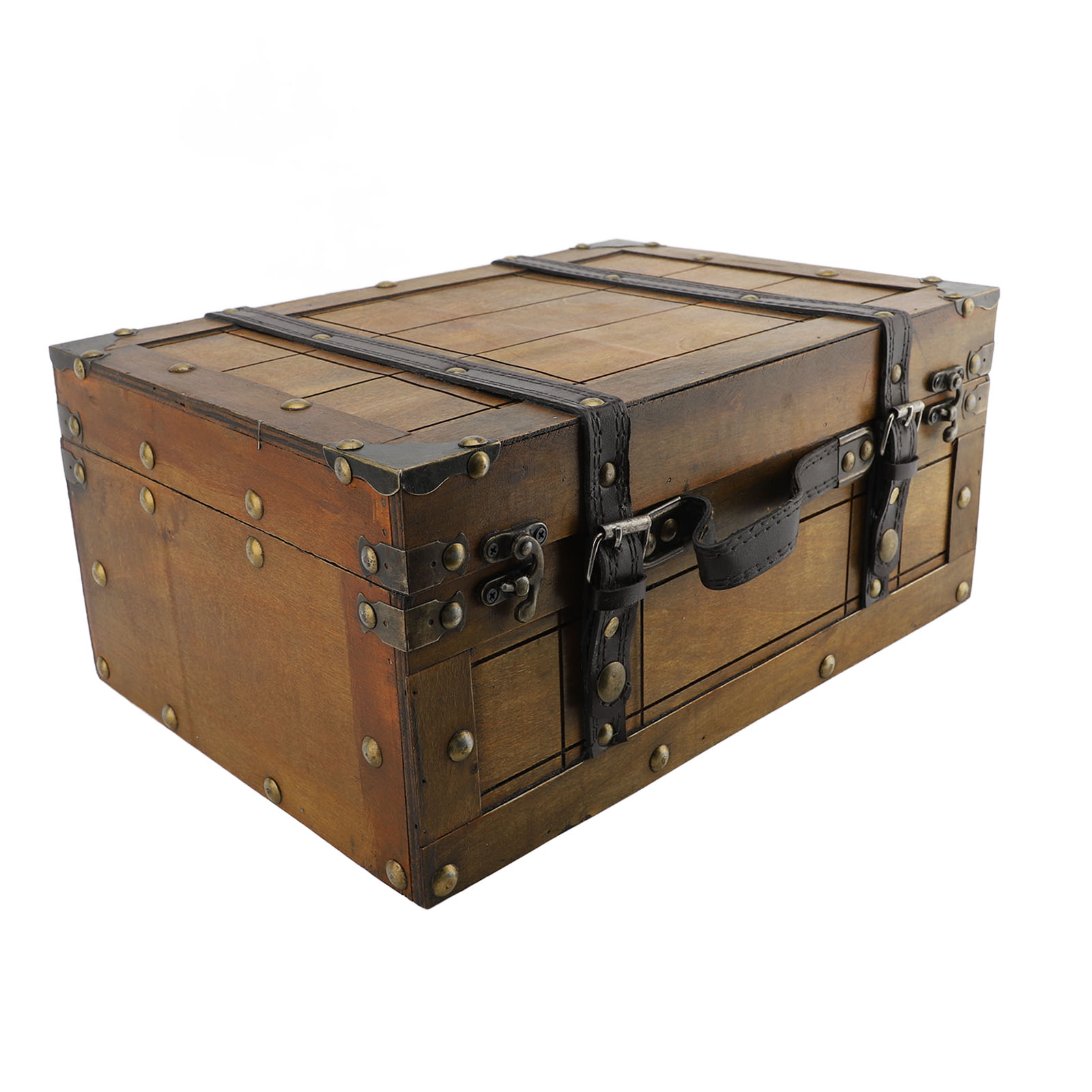 กล่องเก็บของไม้สไตล์วินเทจ ดีไ - Retro Vintage Trunk Suitcase บทวิจารณ์และราคา