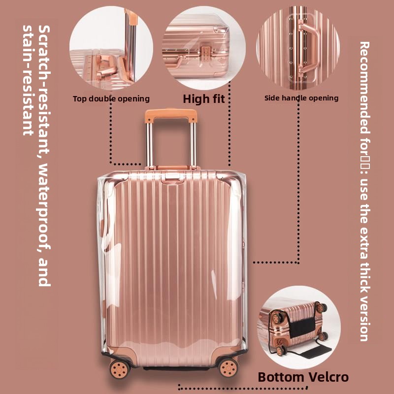 ปลอกหุ้มกระเป๋าเดินทางแบบหนา โ - Luggage Protective Cover Transparent บทวิจารณ์และราคา