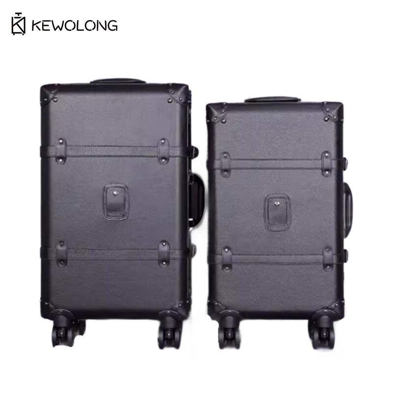 ชุดกระเป๋าเดินทางวินเทจ 20 24  - Retro Vintage Trunk Suitcase บทวิจารณ์และราคา
