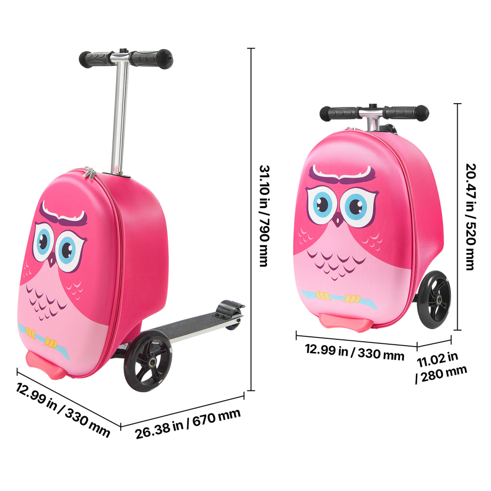 กระเป๋าเดินทางเด็กแบบสกู๊ตเตอร - Kids Ride On Suitcase Scooter บทวิจารณ์และราคา