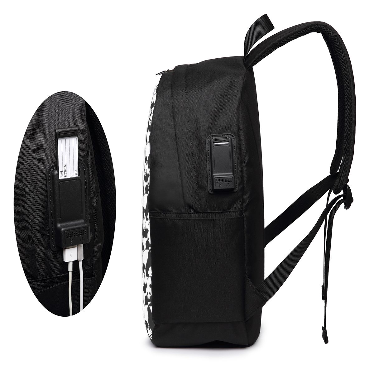 แพนด้าแพทเทิร์นกระเป๋าเป้สะพาย - Travel Bags บทวิจารณ์และราคา