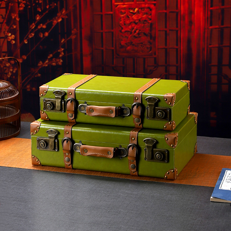 กล่องเก็บของไม้สไตล์วินเทจอเนก - Retro Vintage Trunk Suitcase บทวิจารณ์และราคา