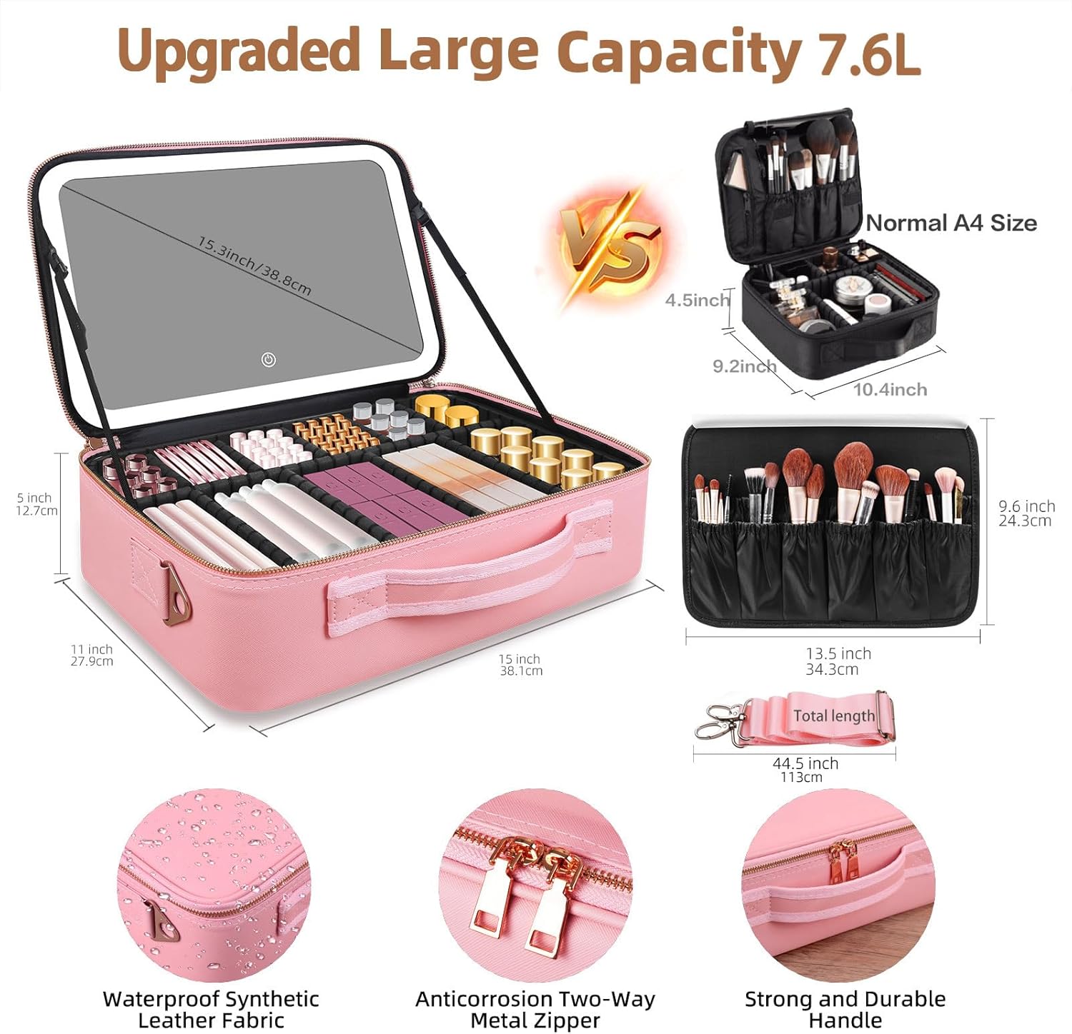 กระเป๋าเครื่องสำอางขนาดใหญ่ 15 - Cosmetic Bags บทวิจารณ์และราคา