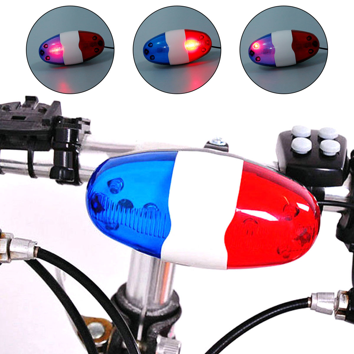 กระดิ่งจักรยาน ไฟรถตำรวจ 6 LED - Kids Ride On Suitcase Scooter บทวิจารณ์และราคา