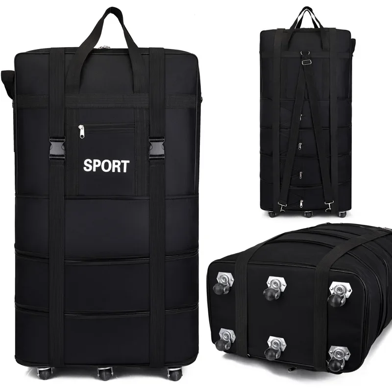 Plus สายการบินตรวจสอบกระเป๋า O - Foldable Rolling Luggage Bag บทวิจารณ์และราคา